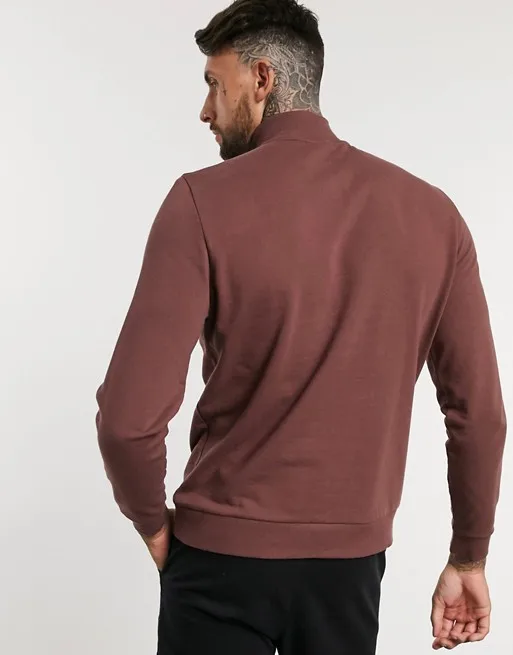 wholesale 100% cotton men  unisex  printing color block plain blank custom turtle neck sweatshirts