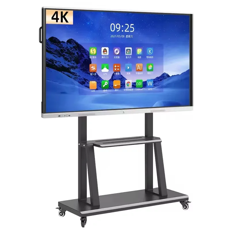 75' 85inch smart interactive smart board Lcd display wireless touch interactive whiteboard system
