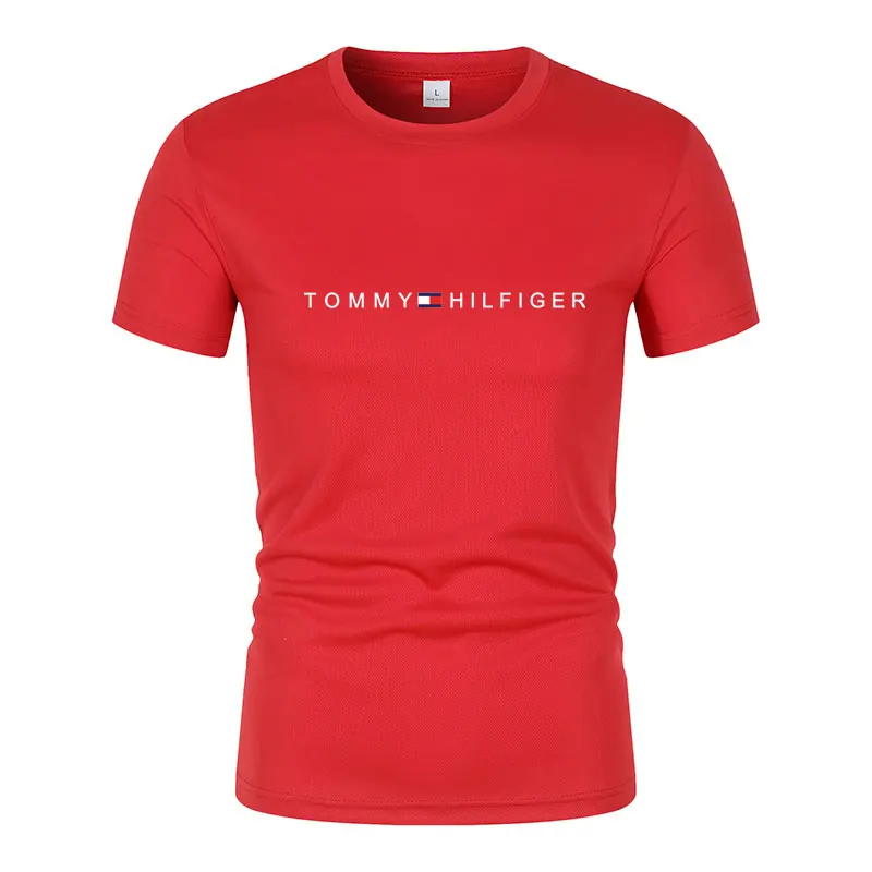 2024 Hot Sale 100% Cotton Men T-shirt O-neck Fashion Design Slim Fit T-shirts Male Tops Tees Short Sleeve T Shirt For Men