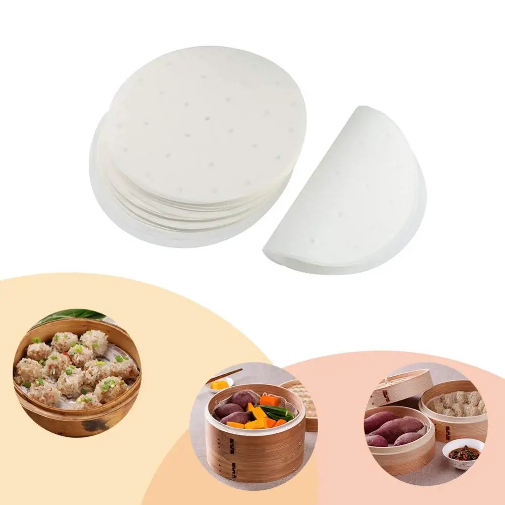 Cheap price oil free Air Fryer Liners- 7 inch Premium Perforated Parchment Steaming Papers for Air Fryer, Cooking, Baking 100pcs