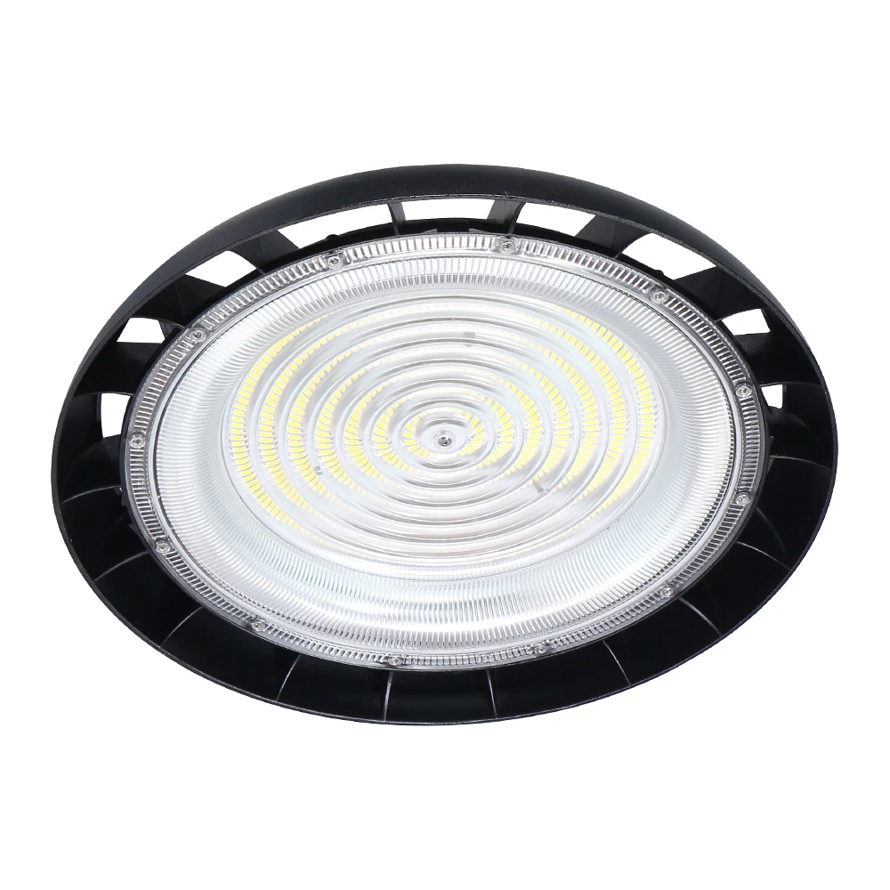 KCD Newest IP65 Die Casting Aluminum Housing SMD Linear UFO 100W 150W 200W Warehouse Highbay Lamp Industrial LED High Bay Light