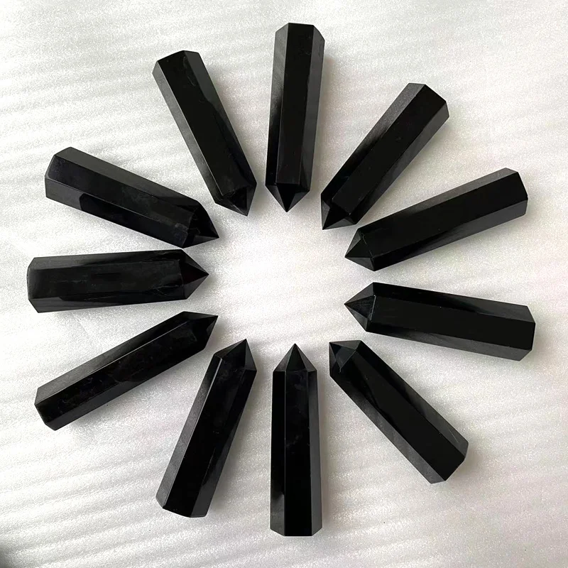 Bulk Sale Natural Clear Rose Quartz Crystal Tower Obsidian Points Wand For Healing