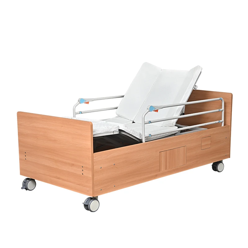 CN-E18MG1 Wooden Luxurious Electric Home Care nursing Bed smart bed  Used at Home care