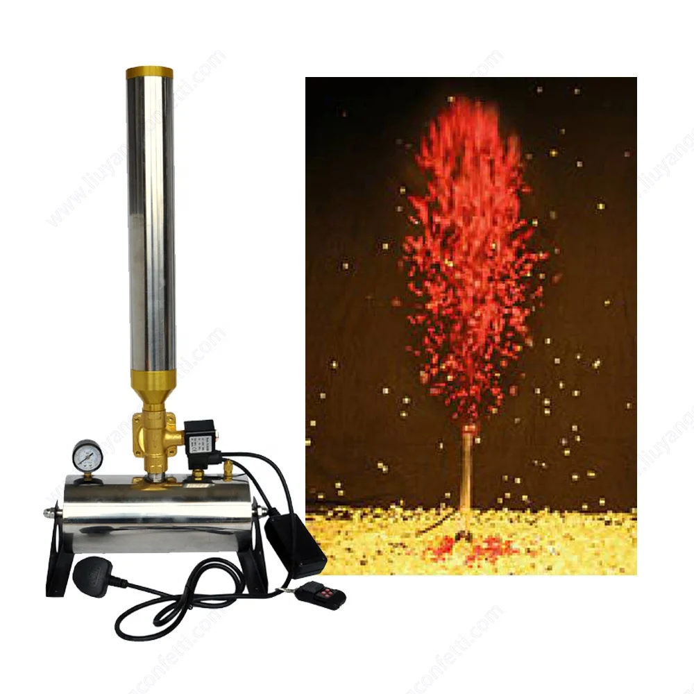 Мини конфетти пушечный автомат бумажный шутер пульт дистанционного управления для вечеринки сценическое свадебное оборудование