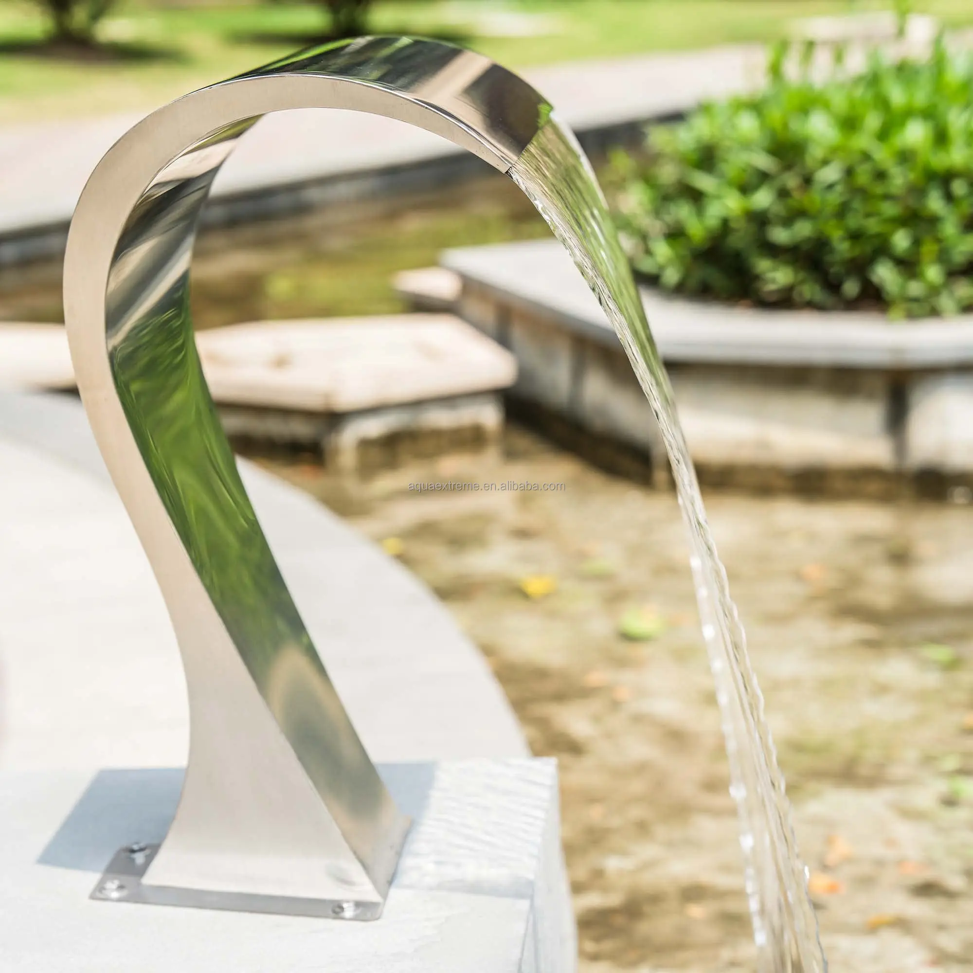 Swimming Pool & Garden Cobra Cascade Waterfall Spillway 304 Stainless Steel Fountain, Outdoor Spray Water Curtain