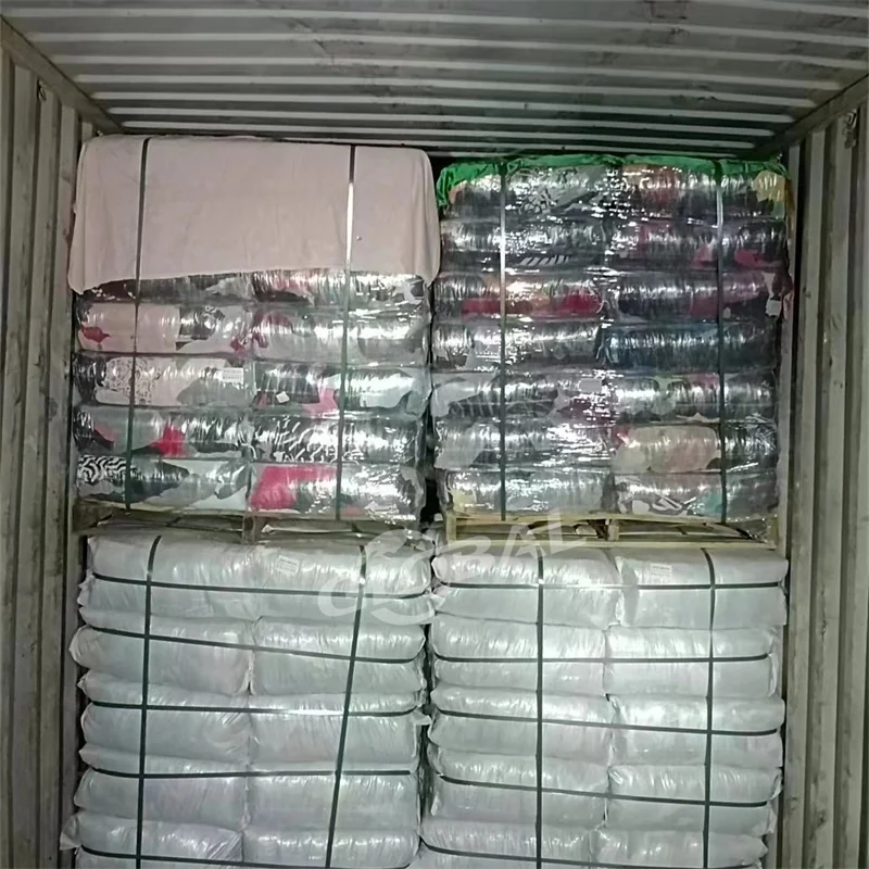 Cut Reused Fabric Recycling Textile Waste Rags T-shirt Cotton Coloured Soft Knits for Industrial Cleaning