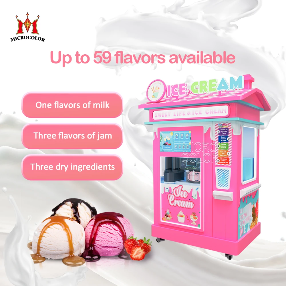 Wholesale Selling Cheap Price Vending Machine Ice Cream Mini Booth Room Ice Cream Vending Machine For Sale