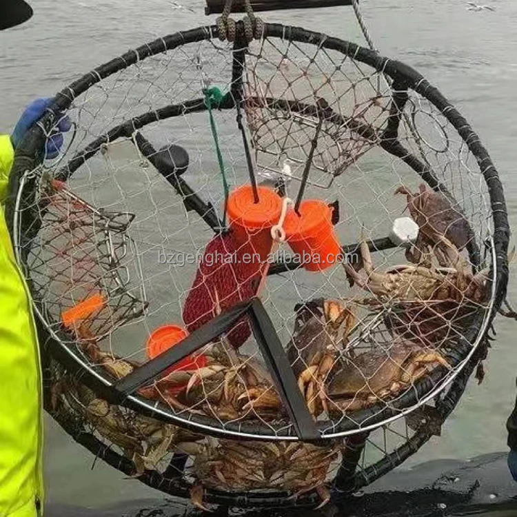 American 100*30cm Big commercial Fish Crab Pot Netting wire net  Lobster Traps Pots