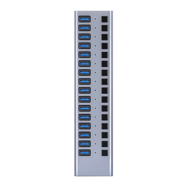 2021 Gold supplier 5gbps data transfer multiport usb charger 16 port 3.0 hub for computer