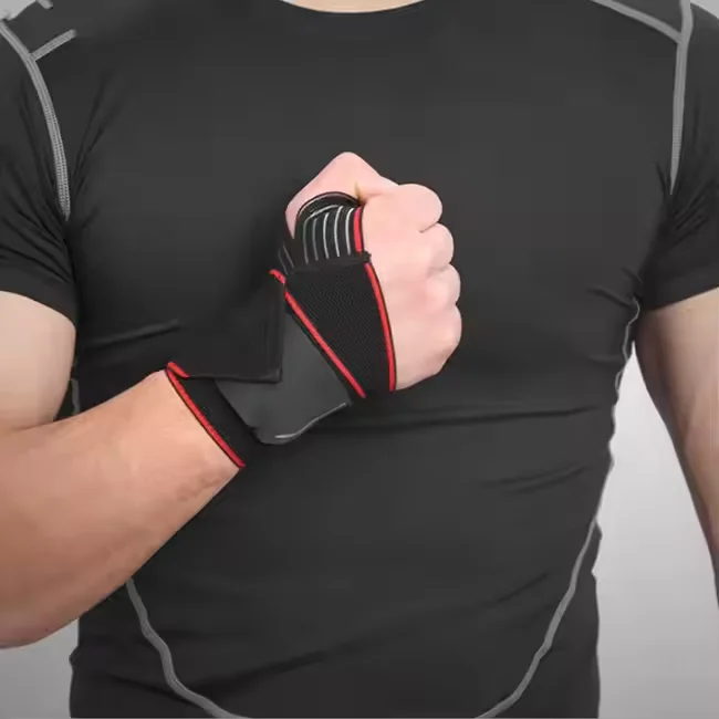 LEHE 2024 Hot Selling Gym Wrist Straps Adjustable Fitness Training Wrist Straps For Men