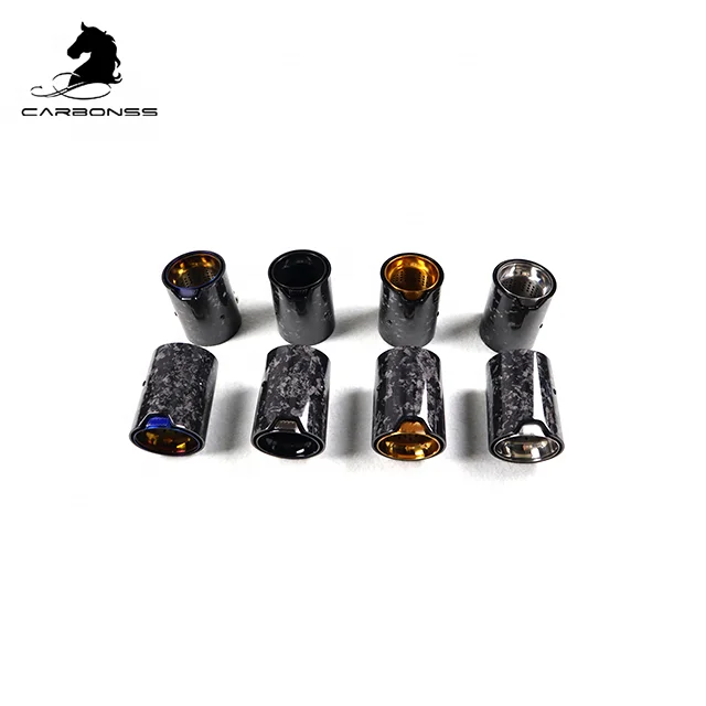 F87 F80 F82 F83 M2 M3 M4 Forged Carbon Color Black Exhaust Tips For BMW 2015+