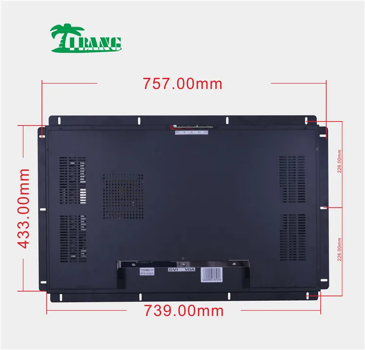 Anime Cartoon and Gaming for Digital Signage and Displays 32-inch Open Frame LCD Screen Display 1920x1080 2K Resolution
