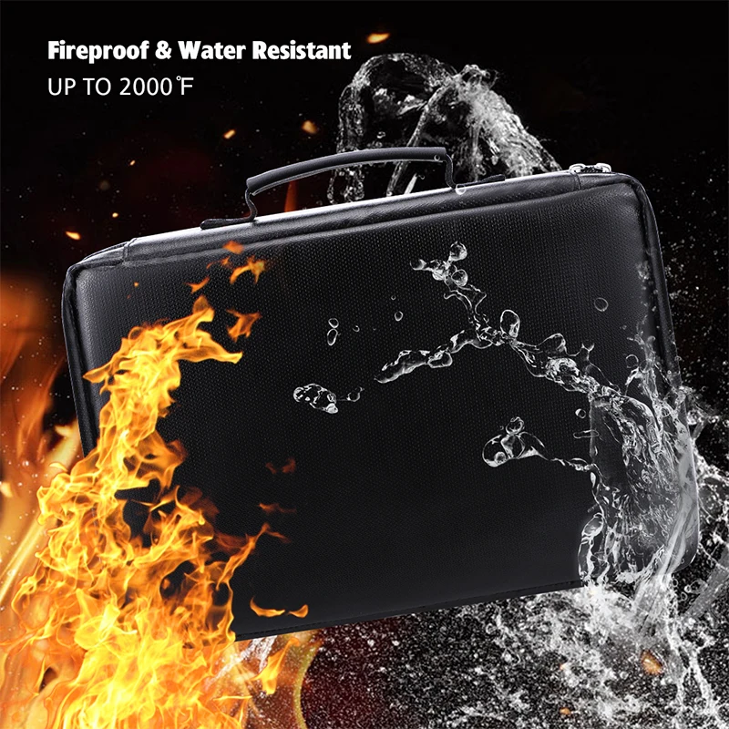 Double Zipper Fireproof Shockproof Explosionproof Lipo Battery Safe Storage Bag Holds 182 Battery Organizer Box