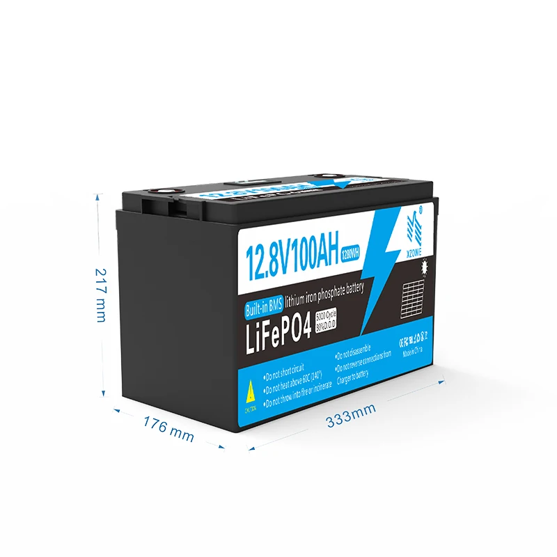 Lifepo4 Battery 12V 100ah 200ah 300ah Rechargeable Deep Cycle 12.8v Lithium Ion Home Energy Storage Cell Pack With Bms