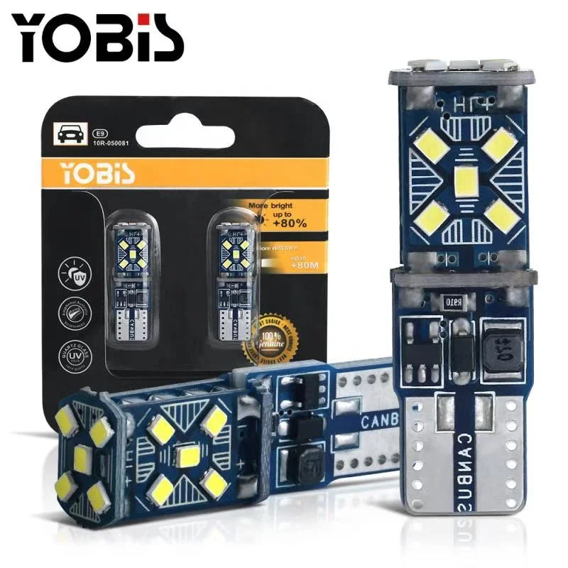 Good sale T10 Bulb LED Light 12V  2016 15smd canbus Width Light with White Light