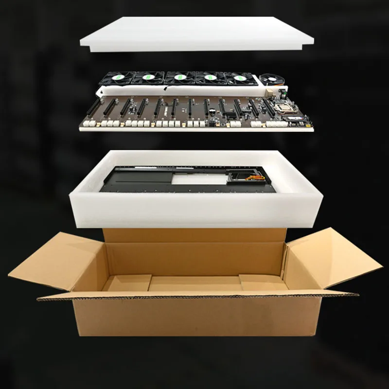 Корпус для сервера на открытом воздухе K812 12GPU с материнской платой B250 12 GPU, корпус для графической карты компьютера B75 B85