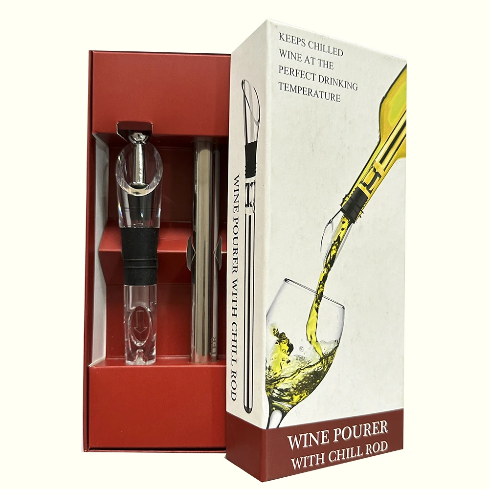 Stainless Steel Wine Chiller Stick With Stopper Cooler