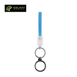 New Bottle Opener Sublimation Blank PVC Key Chain with USB Charging Cable