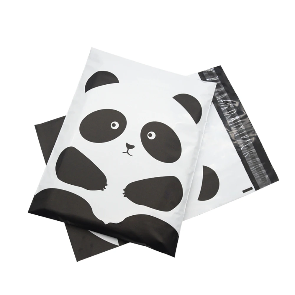 US Warehouse Cheap Shipping Thank You Poly Mailer Bag Custom LOGO Printed Pink Packaging Polymailer Mailing Bag with Handle