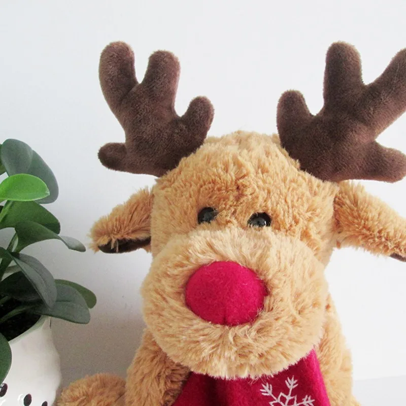 Christmas Soft Kids Toys Animal Plush Doll Soft Deer Stuffed Animals Reindeer Plush Toy