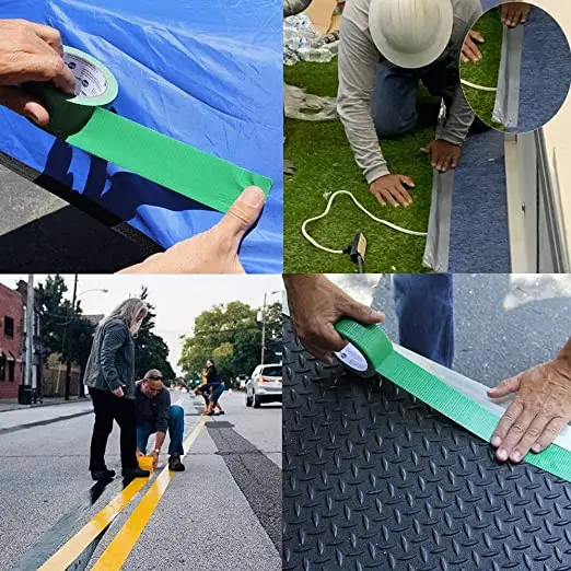 General Purpose Sliver Easy Tear Waterproof Hot Melt Adhesive Fabric Cloth Duct Tape