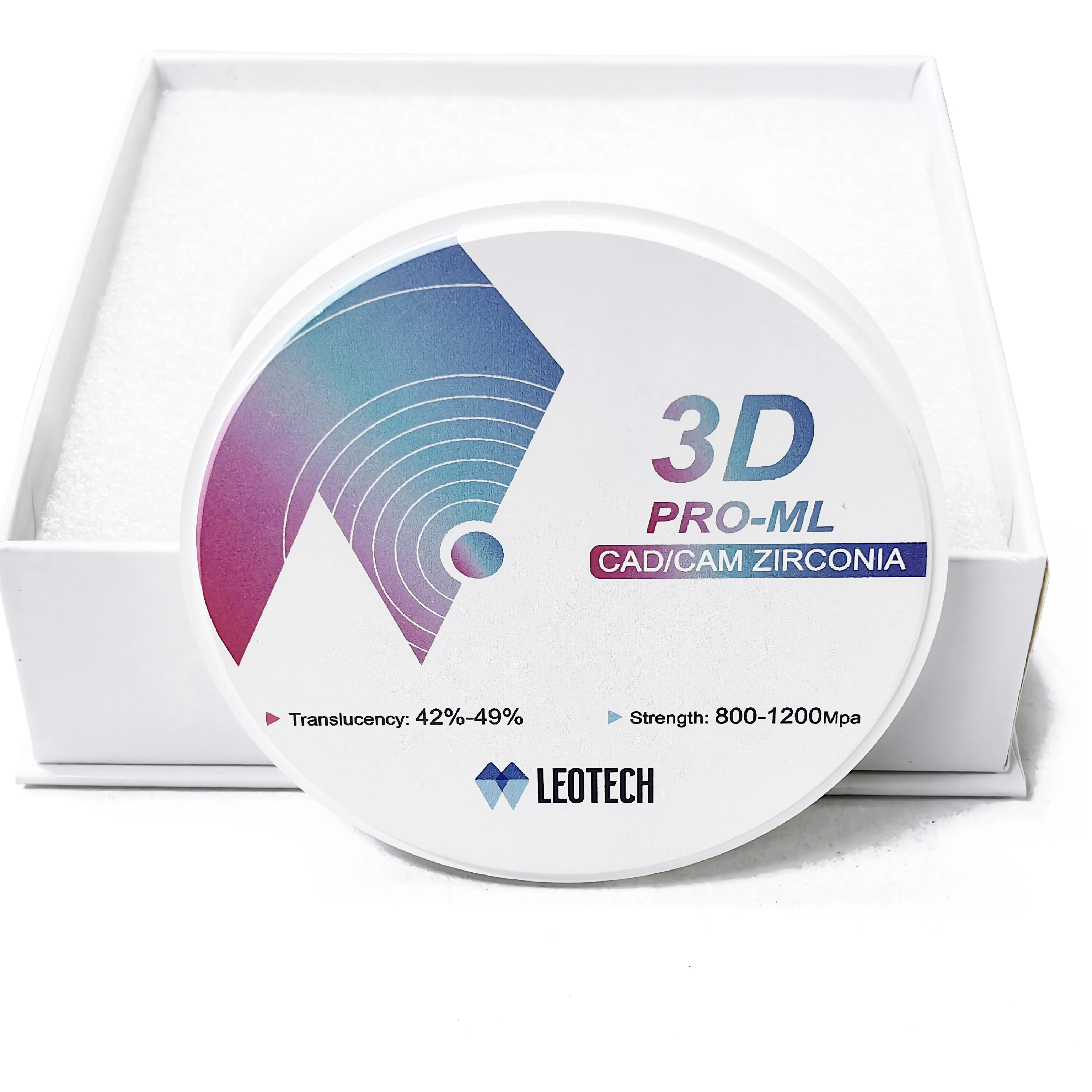 Хорошая цена стоматологический материал циркониевый блок 98 мм 3D pro многослойные циркониевые блоки