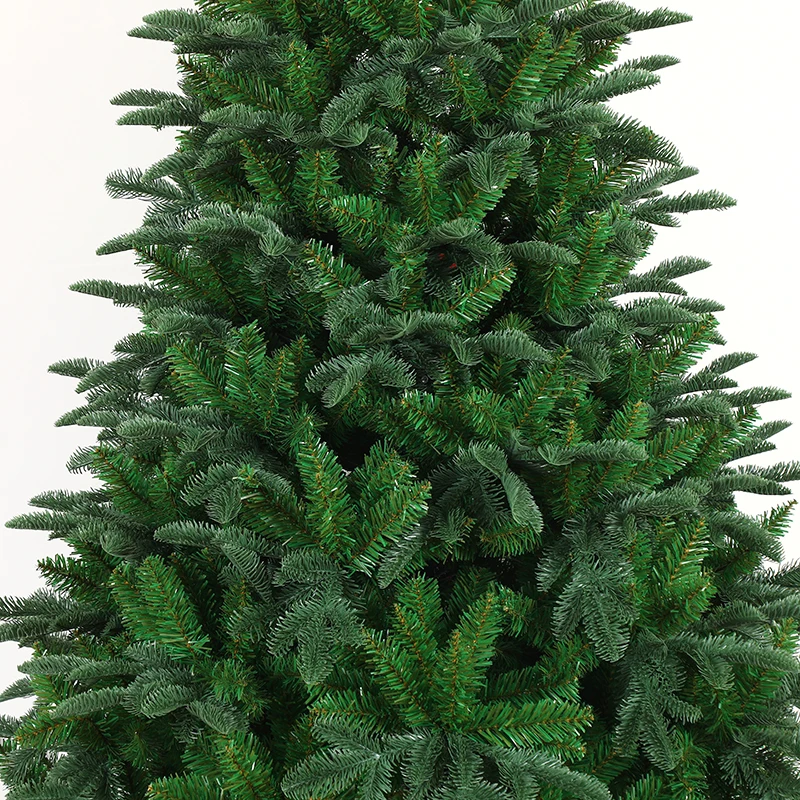 Green 7FTt 210cm artificial PVC Christmas tree with metal support, indoor and outdoor holiday Christmas decoration