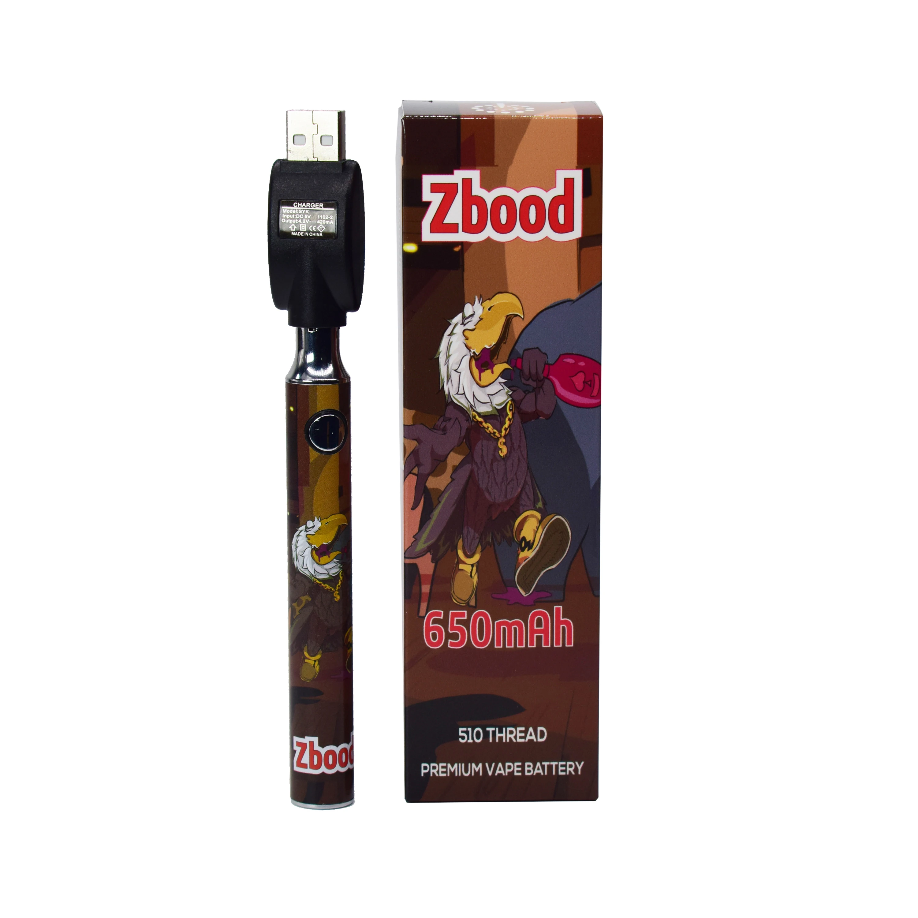 2021 оптовая продажа, Лидер продаж, тонкий картридж для электронной сигареты cbd с аккумулятором 650 мАч, батарея переменного напряжения с коннектором 510