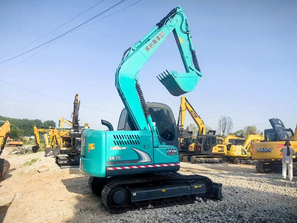 Used Original Japan Kobelco SK75 Excavator/ Kobelco SK75 SK60 SK140 SK350d SK480 Mini Hydraulic Crawler Backhoe Excavator