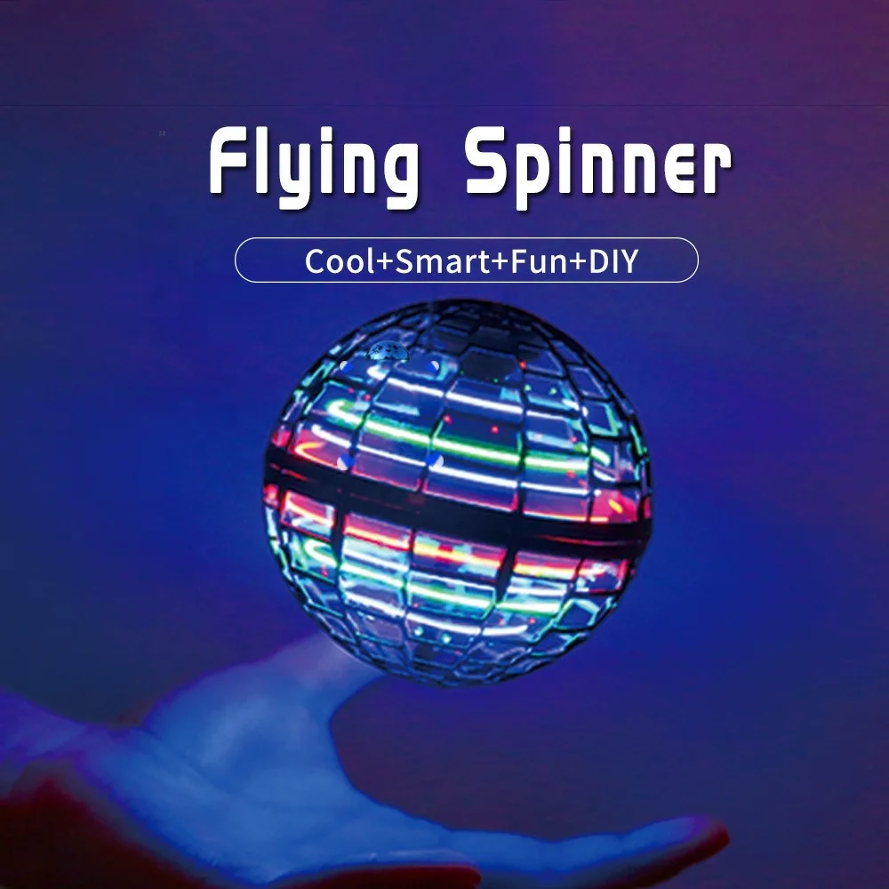 Direct Sales Gift For Boy And Girl Remote Control Rechargeable Flying Saucer With Flash Light Flying Ball