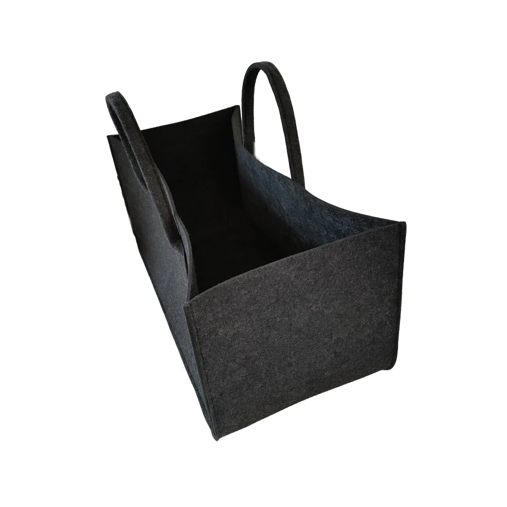 Reusable Custom Logo Eco-friendly Casual Large Capacity felt bag women felt tote bag handbags wool felt firewood bag