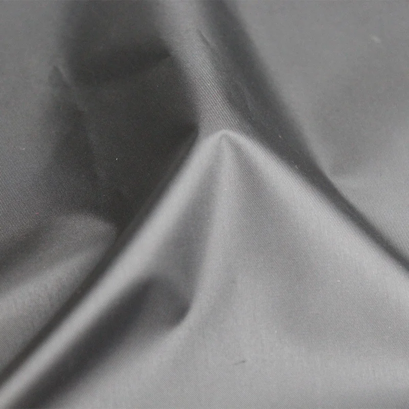 outdoor garment use Mirror calender 100% polyester waterproof  cire taffeta jacket down garment fabric