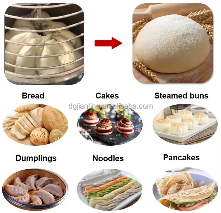 Bread Flour Kneading Machine Spiral Dough For Bakery Machine Mixer Stand Blender Stand Mixer Dough Food Mixers