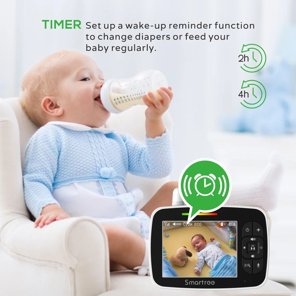 High Quality Baby Monitor For Concerned Parentspan Tiilt Zoom, Safety In Nursery Baby Monitor