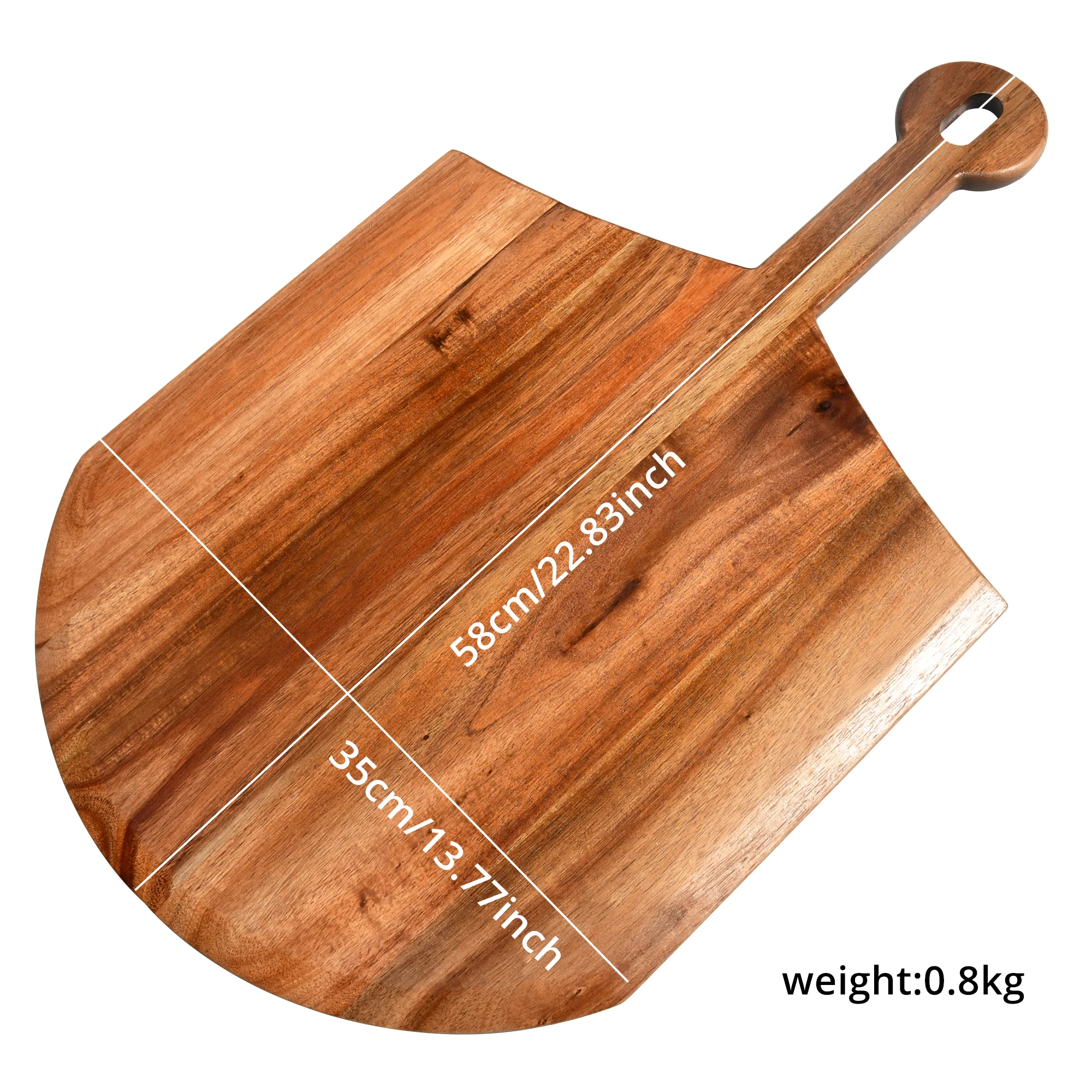 Pizza Peel Premium Wood  Spatula Paddle Cutting Board Handle Baking Bread Fruit Vegetables Cheese