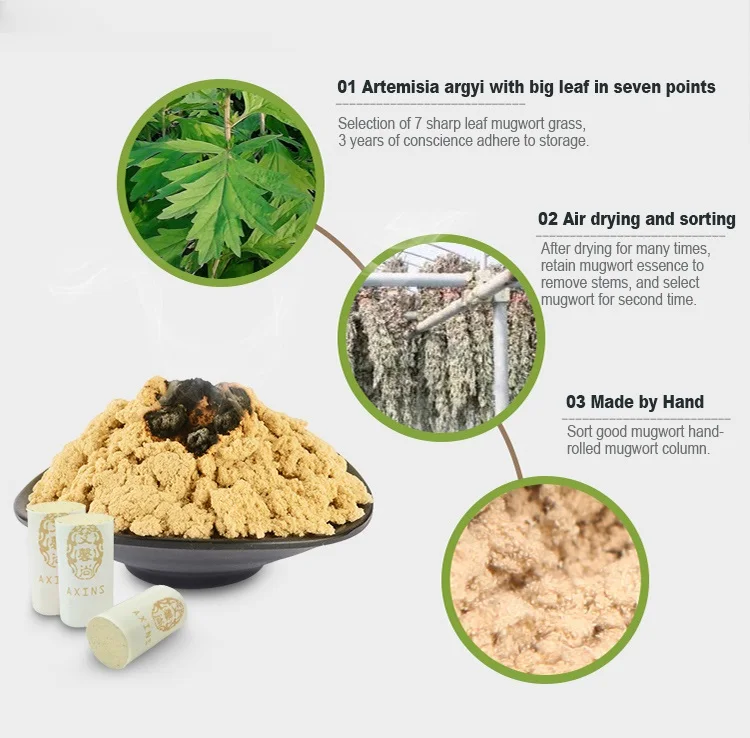 Traditional Chinese Medicine  Pure Moxibustion Stick Moxibustion Treatment Moxa Roll