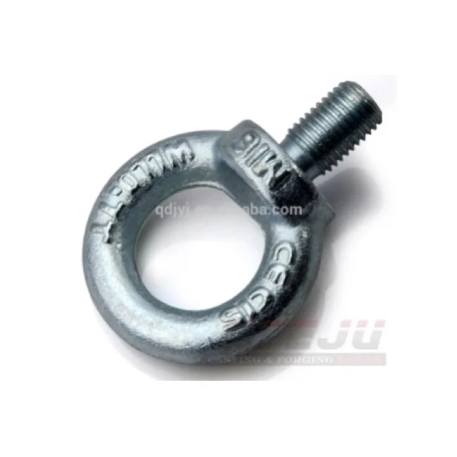 High Strength Carbon Steel Drop Forged Galvanized Din580 Lifting Eye Bolt