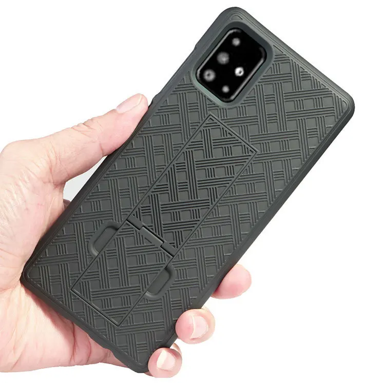 Built-in Kickstand Shockproof Belt Clip Back Cover For Samsung Galaxy A51 Case Armor