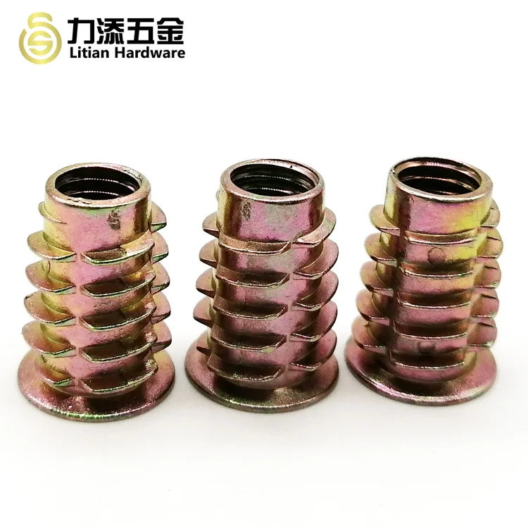 Furniture Wood Insert Nut B-Nut M5 M6 M8 Threaded Inserts F Wood Nut
