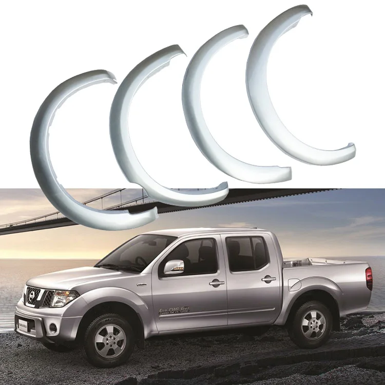FFD23 Car Accessories Wide Wheel Fender Flares for Nissan Navara D40 2004-onwards Universal ABS NAVARA Pickup