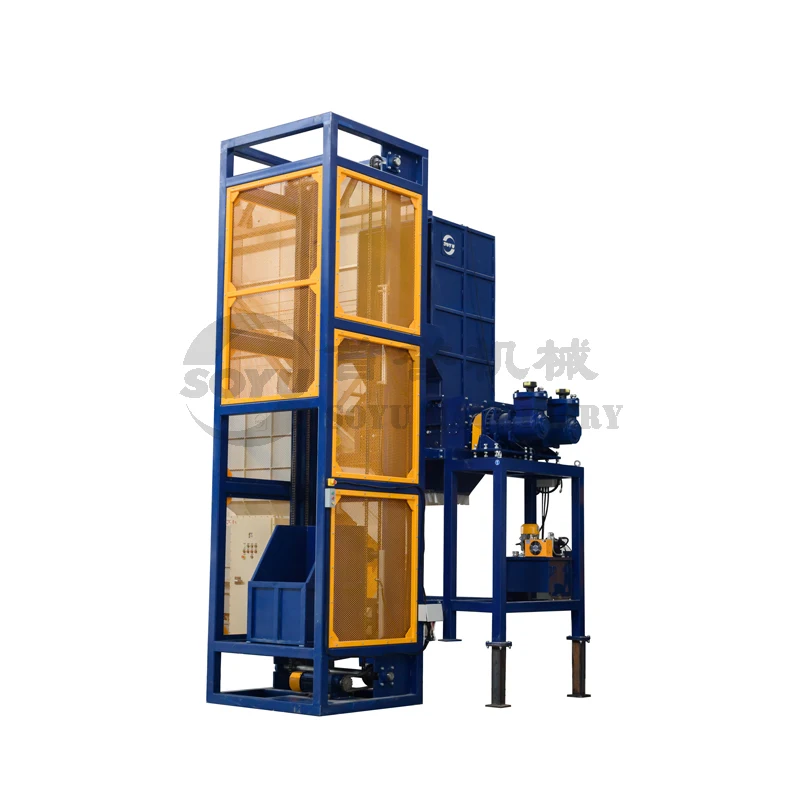 Two shaft  plastic toy shredder