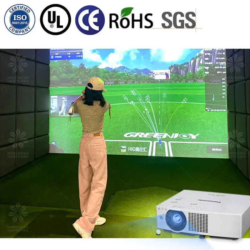 2024 High Quality New Indoor Business and Golf Club Training Center Popular AR Golf Simulator