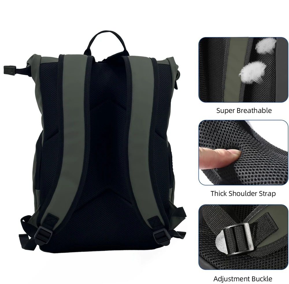 Мужской рюкзак из искусственной кожи для 15 6