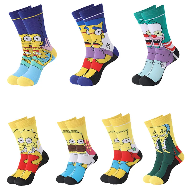 YS-CX42 Hot Sales calcetines divertidos Custom Design Funny Marvel Anime Funky Socks Cute Novelty Women Men Cotton Cartoon Socks