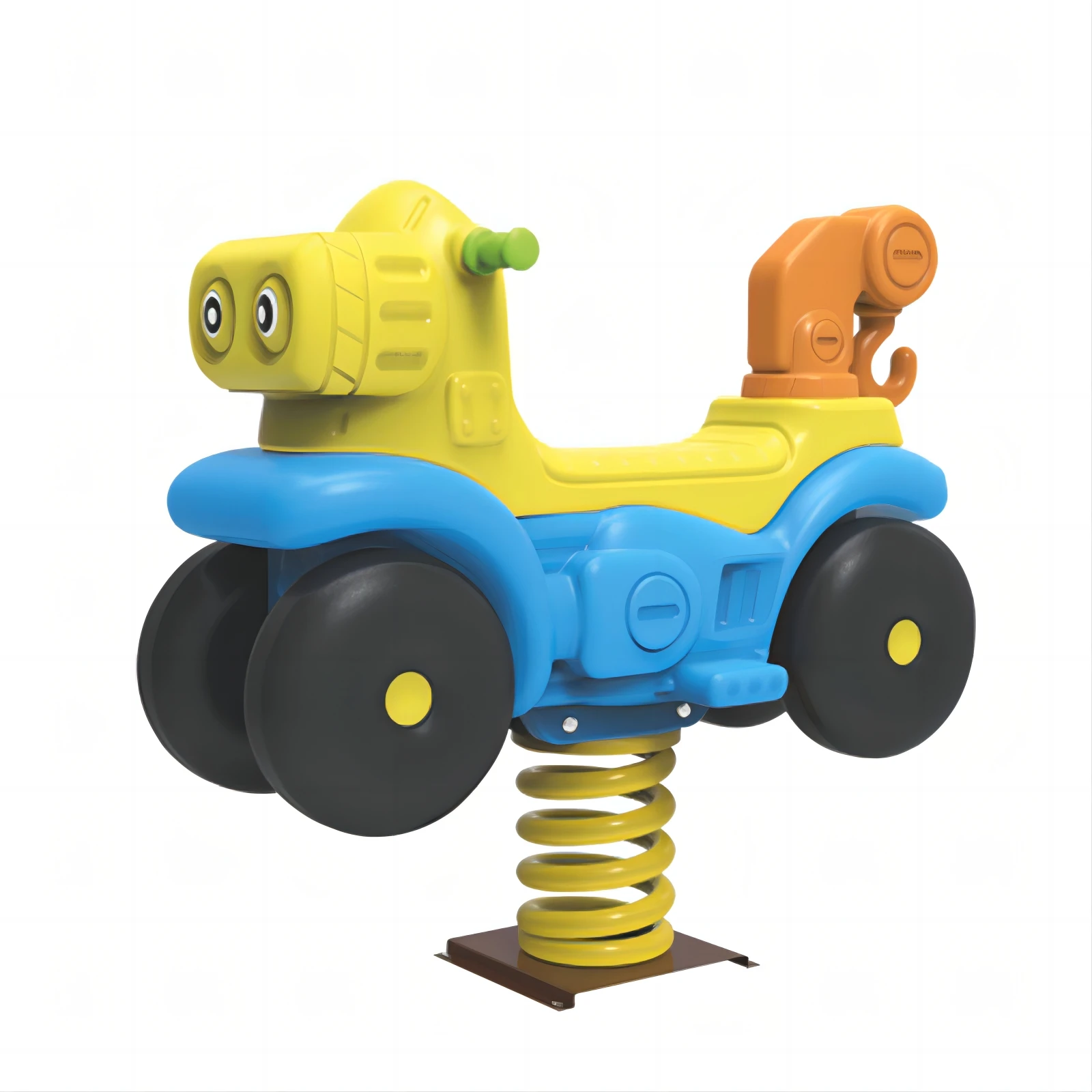 Amusement Parks Kids Plastic Children Play Toys Cute Kids Ride Toys Spring Rocking Horse
