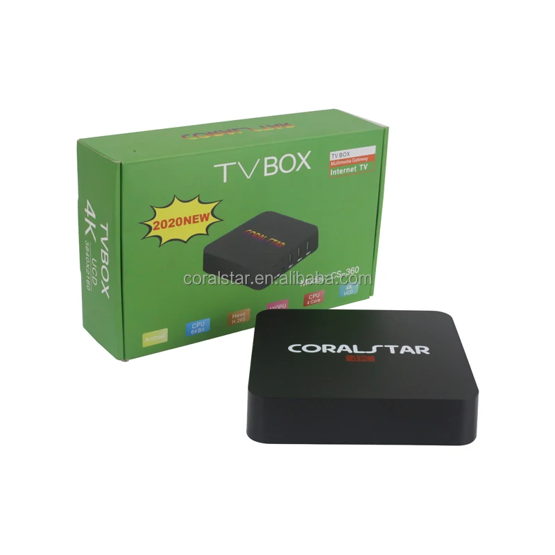 TV BOX CPU 4 core receiver 5V DC 2A 4K Android TV Box