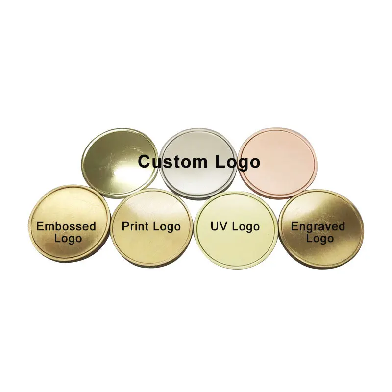 Custom Sublimation Logo Made Round Solid Metal Crafts Polished 40mm 50mm Iron Brass Blank Challenge Coin For Laser Engraving