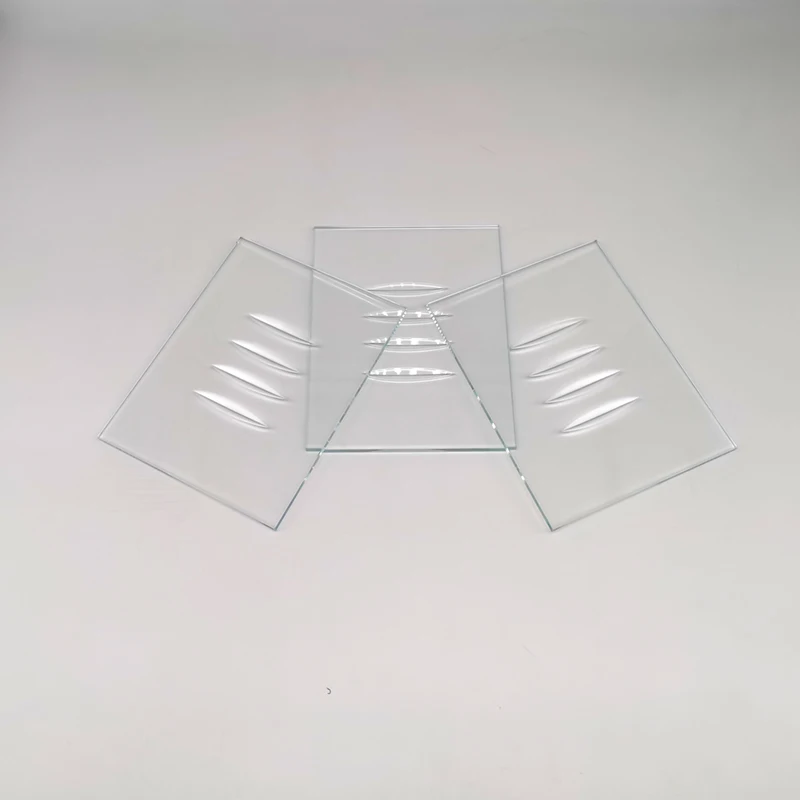 Sheet Float Glass Factory Custom Rectangular Glass for Decoration Kitchen Decoration Flat Solid CN;GUA 4 Grooves 150mm*110mm*5mm