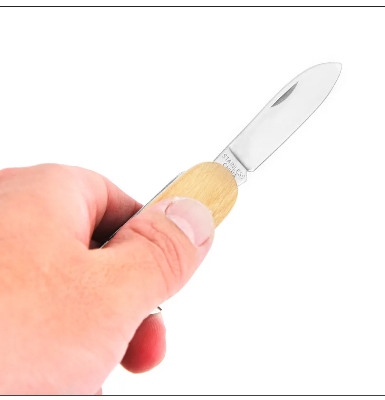 Christian Gifts for Men Lord is My Strength Engraved Dark Wood 6 Function Pocket Knife Outdoor Adventure Survival Knife