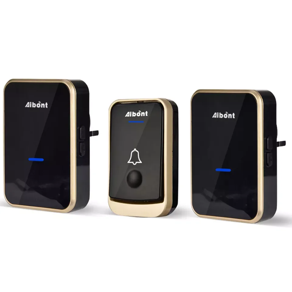 Plug 52 Songs Optional Waterproof Touch Button Digital Shop Bells Series Bell 2 Receiver 1 Transmitter Alarm Smart Doorbell
